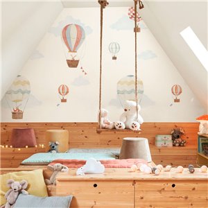 Casadeco|Papier peint panoramique jungle avec adorables animaux|Panoramiques