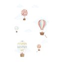 Casadeco|Wandbild Tiere in Heißluftballons|Wandbild