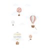 Casadeco|Wall mural animals in hot air balloons|Wallmurals