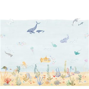 As Creation|Wallpaper children's stars and animals with white background|Children's 2