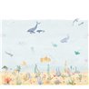 Casadeco|Wall mural seabed with whales fish and crustaceans|Wallmurals