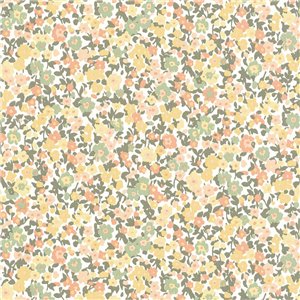 Casadeco|Cheerful floral wallpaper, multicolored small flowers|Floral