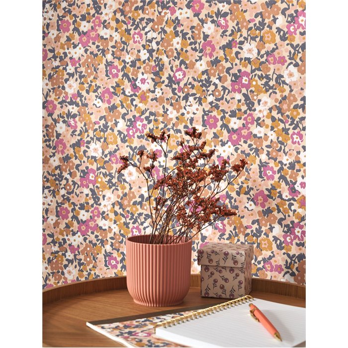 Casadeco|Multicolored small flowers wallpaper, Liberty print|Floral