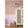 Casadeco|Papier peint à petites fleurs multicolores, imprimé Liberty|Floral