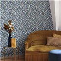 Casadeco|Blue small flowers wallpaper, Liberty style|Floral