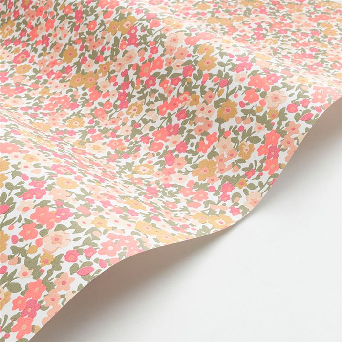 Casadeco|Papier peint fleuri joyeux, petites fleurs multicolores|Floral