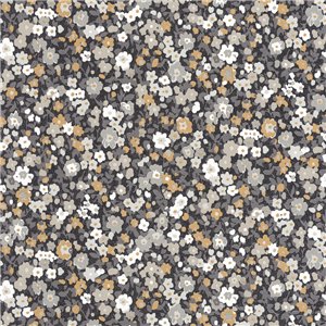Casadeco|Papier peint à petites fleurs bleues et vertes|Floral