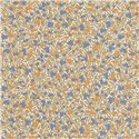 Casadeco|Papier peint fleuri avec groseilles rouges et myrtilles|Floral