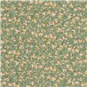 Casadeco|Papier peint fleuri style champêtre vert avec groseilles et myrtilles|Floral