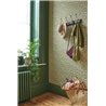 Casadeco|Green countryside-style floral wallpaper with currants and blueberries|Floral