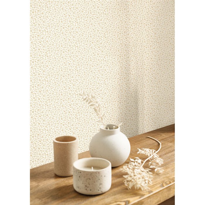 Casadeco|Tapete mit kleinen Vergissmeinnichtblumen, romantischer Stil|Blumen