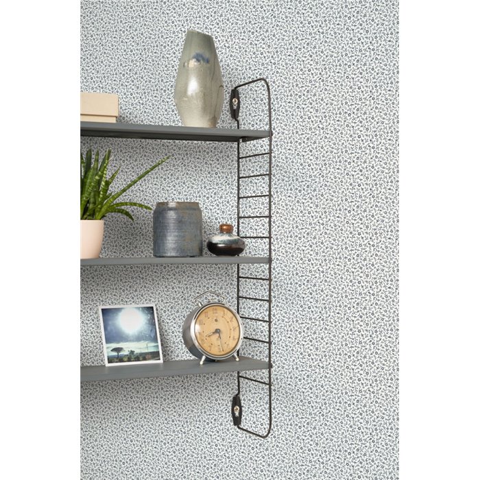 Casadeco|Papier peint romantique à petites fleurs de myosotis bleues|Floral