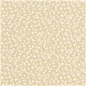 Casadeco|Small flower wallpaper with beige vanilla lily of the valley|Floral