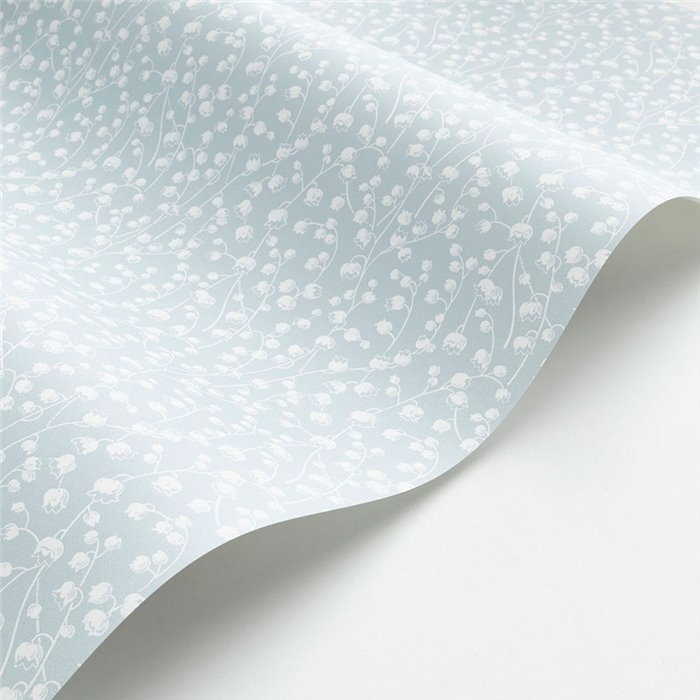 Casadeco|Small flowers wallpaper with light blue lily of the valley|Floral