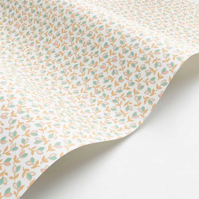 Casadeco|Tapete mit kleinen minimalistischen Tulpen|Blumen