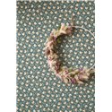 Casadeco|Blumentapete mit kleinen grünen Tulpen, minimalistischer Stil|Blumen