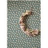Casadeco|Blumentapete mit kleinen grünen Tulpen, minimalistischer Stil|Blumen