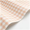 Casadeco|Papier peint à carreaux vichy rose beige, idéal pour salle de bain|Carreaux
