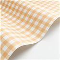Casadeco|Yellow gingham check wallpaper|Checkered