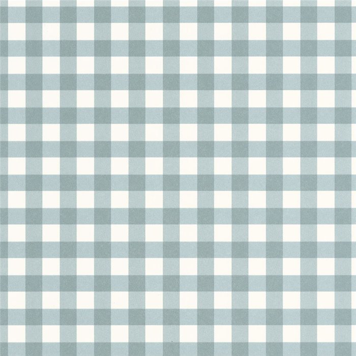 Papel pintado cuadros pequeños Vichy azules - Casadeco Flower Market 89266306