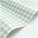 Casadeco|Papier peint à carreaux vichy vert menthe|Carreaux