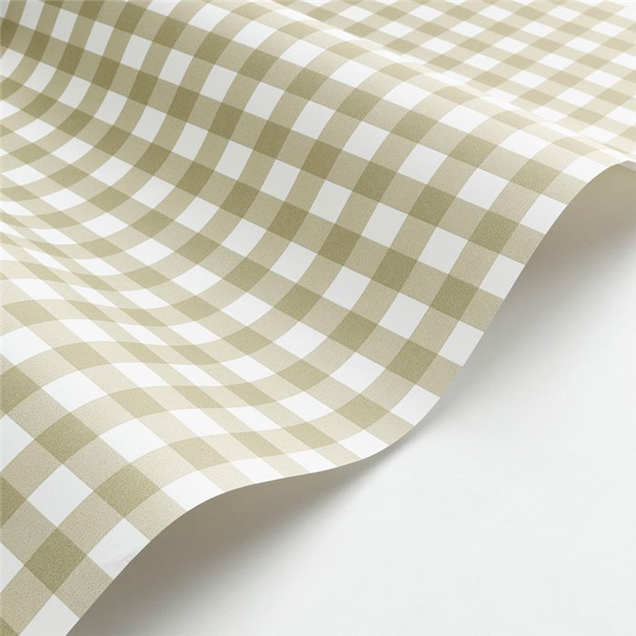 Casadeco|Papier peint à carreaux vichy verts|Carreaux