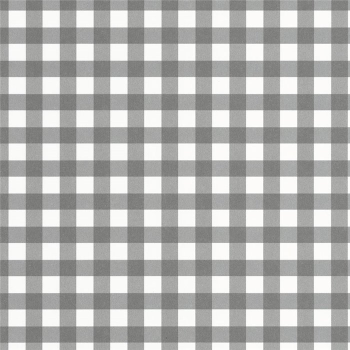 Papel pintado cuadros Vichy tonos grises - Casadeco Flower Market 89269419