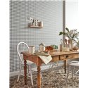 Casadeco|Grey tone gingham check wallpaper|Checkered