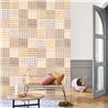 Casadeco|Vichy-Karotapete im Patchwork-Stil, bunt|Karos