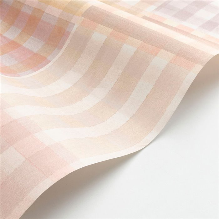 Casadeco|Papel pintado estampado Vichy multicolor tipo patchwork|Cuadros