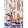 Casadeco|Papier peint avec visages et silhouettes abstraits, style moderne|Moderne
