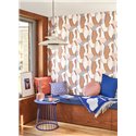 Casadeco|Tapete mit abstrakten Gesichtern und Silhouetten, moderner Stil|Modern