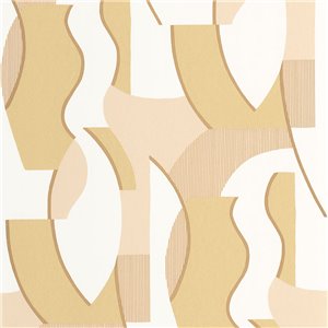 Caselio|Papel pintado retro círculos rosa y naranja|Retro