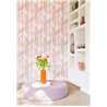 Casadeco|Modern wallpaper with abstract silhouettes in lilac and beige|Modern