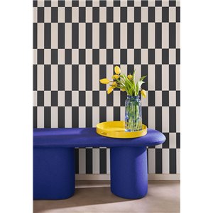 Casamance|Papier peint tropical fleurs caraïbes multicolores mat|Rétro 2