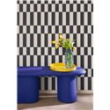 Casadeco|Papier peint géométrique avec formes rectangulaires blanc crème et noir|Rétro