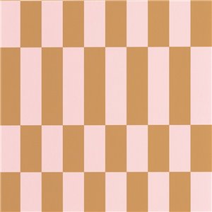 Casadeco|Papier peint géométrique avec formes rectangulaires blanc crème et noir|Rétro