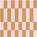 Casadeco|Retro-Tapete in Braun und Mauve mit rechteckigen Formen|Retro