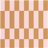 Casadeco|Retro-Tapete in Braun und Mauve mit rechteckigen Formen|Retro
