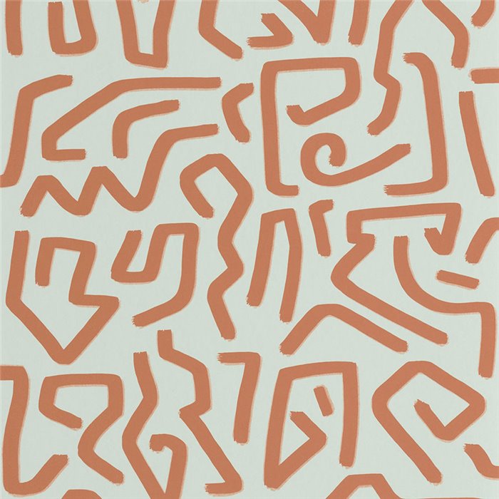 Casadeco|Papel pintado arte moderno estilo laberinto de Keith Haring|Papel Pintado