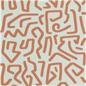 Casadeco|Modern art wallpaper with labyrinth pattern inspired by Keith Haring|Wallpaper