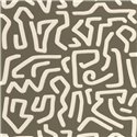 Casadeco|Modern green wallpaper with Keith Haring-style labyrinth|Abstract