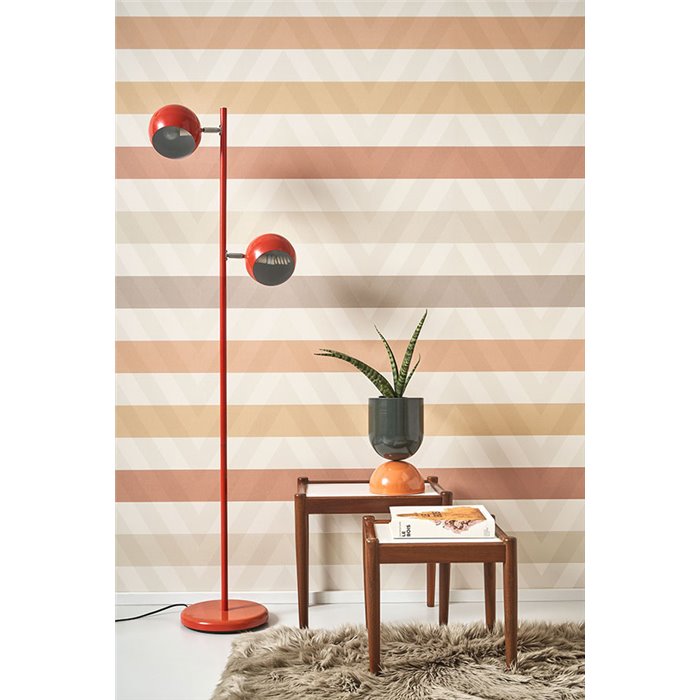 Casadeco|Horizontal striped wallpaper for living rooms|Stripes