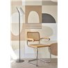 Casadeco|Pop Art-style geometric wallpaper in beige, ideal for modern living rooms|Modern