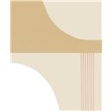 Casadeco|Papel pintado geométrico estilo Por Art beige, ideal para salón moderno|Moderno