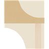 Casadeco|Papel pintado geométrico estilo Por Art beige, ideal para salón moderno|Moderno