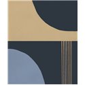 Casadeco|Papier peint art moderne tons foncés multicolores, idéal pour commerces|Moderne