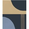 Casadeco|Modern Art wallpaper in dark multicolor tones, ideal for commercial spaces|Modern