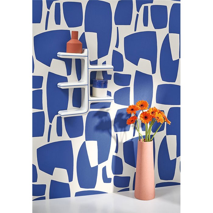 Casadeco|Papier peint géométrique bleu pour espaces modernes|Abstrait