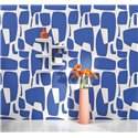 Casadeco|Papier peint géométrique bleu pour espaces modernes|Abstrait